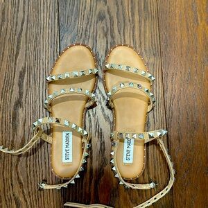 Steve Madden stud wrap around sandals